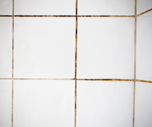 Example of bathroom moisture damage