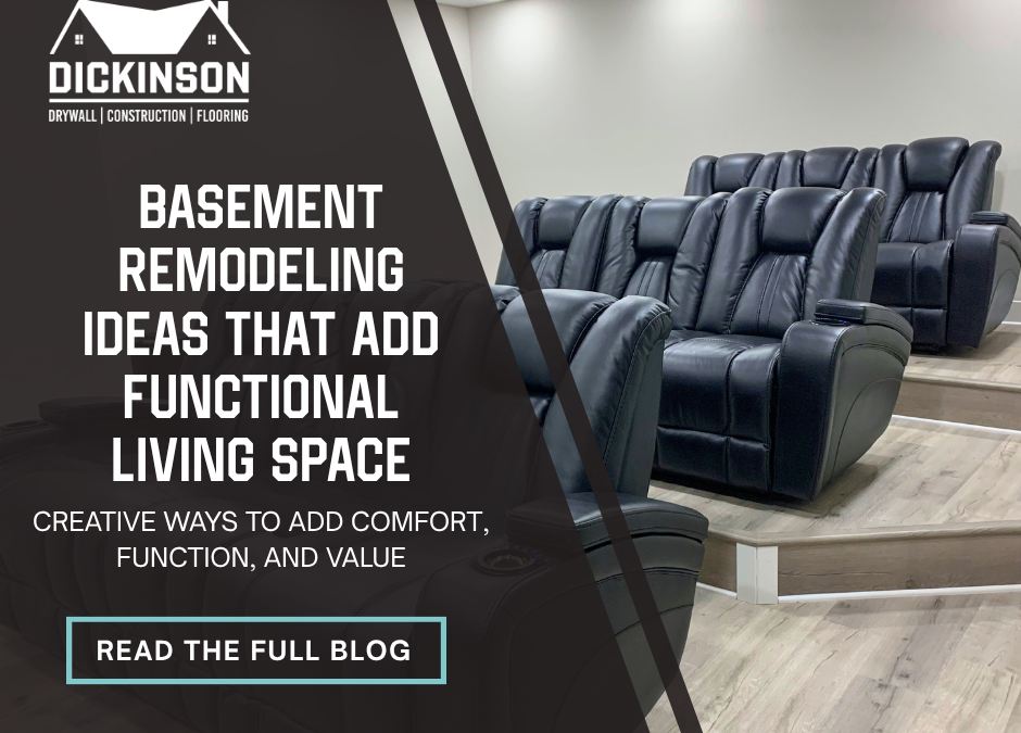 Basement Remodeling Ideas That Add Functional Living Space